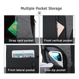 Oxford-Laptop-Rucksack mit USB-Ladegerät – Wasserdichte Schultasche für 15,6-Zoll-Laptop-Notebooks mit großer Kapazität