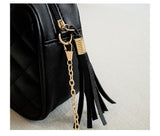 Small Messenger Bag with Embroidery and Chain for Women - Fashion Crossbody Handbag