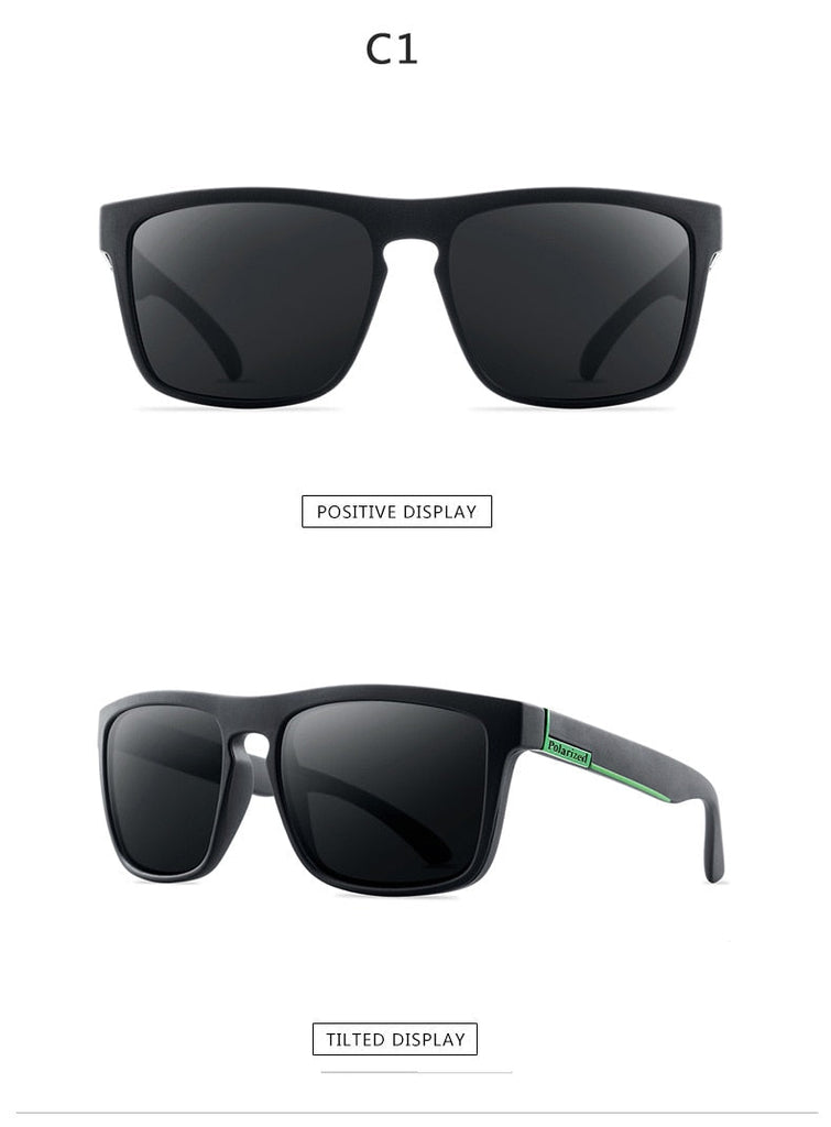 Sun Glasses Polarized Sunglasses Men Classic Design Mirror Square Ladi –