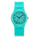 Candy Jelly Watch for Women - Waterproof Silicone Quartz Student Wristwatch