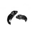 Vintage zwarte slangenring - eenvoudige charme schattig ontwerp sieraden dierenringen ijzerlegering