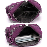 Crossbody Umhängetasche für Damen - Messenger Reisehandtasche aus wasserdichtem Nylon