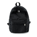 Corduroy School Backpack - Ultralight Fashion Travel Bag For Women Teenager Girls