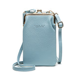 Small Crossbody Bag For Women - Mini PU Leather Shoulder Messenger Handbag Purse