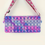 Antistress Pop It Fidget Portemonnee Portemonnee voor Meisjes - Push Bubble Crossbody Strap Coin Bag Toy