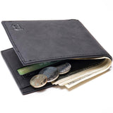 Portefeuille d'affaires de luxe pour hommes - Porte-cartes de crédit Homme Porte-monnaie Coin Cash Zipper Bag
