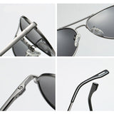 Klassische polarisierte Pilotenbrille – Metall-Fliegerbrille UV400-Fahrerbrille