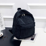 Corduroy School Backpack - Ultralight Fashion Travel Bag For Women Teenager Girls