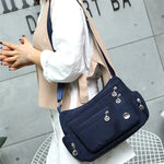 Multifunctional Crossbody Shoulder Bag For Women - Waterproof Messenger Handbag Oxford Nylon