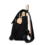 Waterproof Oxford Backpack for Women - Cloth Shoulder Rucksack School Bag for Girls