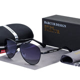 Polarized Mirror Aviator Sunglasses - Titanium Alloy Glasses Unisex Gradient Pilot Shades