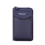 Portefeuille multifonctionnel pour femme - Pochette en cuir PU pour téléphone portable, sac à main, carte, porte-passeport