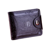 Vintage lederen dollarbiljet portemonnee voor heren - casual geld portemonnee tas creditcardhouder