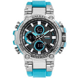 Sports Military Watch with Digital Subdials for Men - Shock Resistant 5 Bar Waterproof