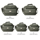 Multi-Pocket Messenger Bag For Men - Waterproof Oxford Shoulder Travel Handbag