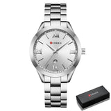 Montre de Luxe en Or pour Femme - Bracelet en Acier Inoxydable 3 ATM Montre-Bracelet à Quartz