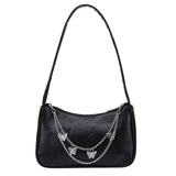 Women's Luxury Designer Handbag - Retro Ladies Shoulder Baguette Bag Nylon Purse