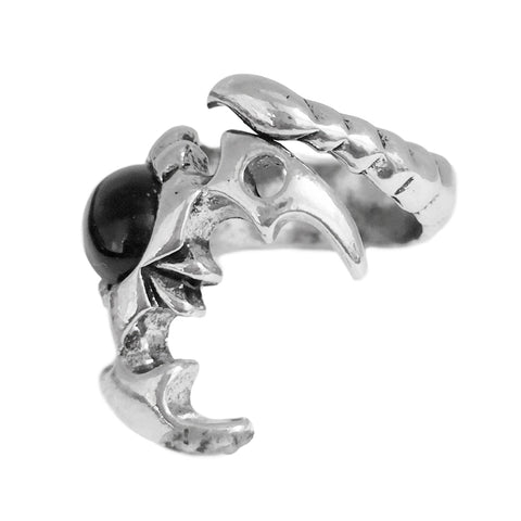 Vintage Silber Skorpion Ring - einfacher Charme niedliches Design Schmuck Tierringe Eisenlegierung