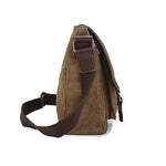 Vintage Segeltuchtasche für Herren – Lässige Crossbody Messenger Travel Shoulder Flap Bags