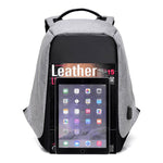 Anti-Diebstahl-Rucksack mit USB-Ladegerät - Wasserabweisende Schultasche für 15,6-Zoll-Laptops mit großer Kapazität