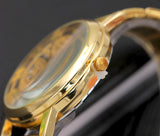 Montre-Bracelet Mécanique Design Creux Unisexe - Montre Rétro en Acier Inoxydable Quartz Luxe
