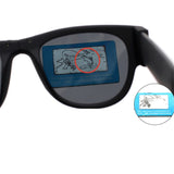 Nieuwigheid opvouwbare zonnebril met opbergdoos - gepolariseerde spiegelglazen klap polsband tinten