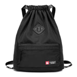 Waterproof Sports Softback Bag - Gym Drawstring Backpack Fitness Running Swimming