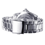 Montre d'affaires mécanique pour homme - Montre-bracelet à quartz avec bracelet en acier inoxydable