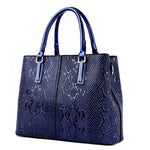 Luxury Leather Tote Bag - Designer Handbag Large Capacity Shoulder Bag for Women