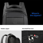 20L Anti-Diebstahl-Rucksack mit USB-Ladegerät – Wasserabweisende Schultasche für 15,6-Zoll-Laptops