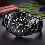 Mechanical Business Watch for Men - Quartz Clock Stainless Steel Strap Wristwatch