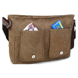 Vintage Segeltuchtasche für Herren – Lässige Crossbody Messenger Travel Shoulder Flap Bags