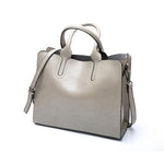 Large Vintage Tote Bag - Leather Casual Shoulder Handbag