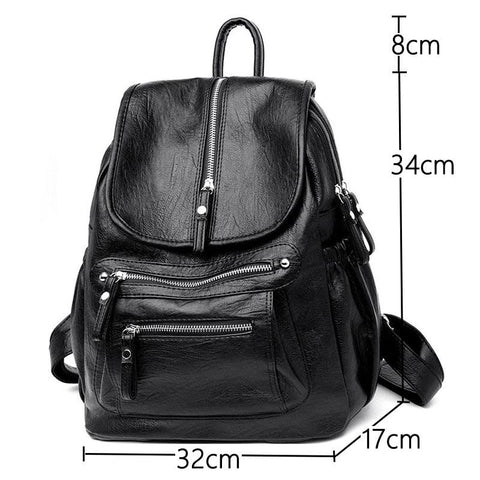 china pu leather backpack low price Vintage PU Leather Backpack for Women