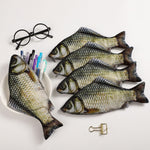 Federmäppchen mit lustigem gesalzenem Fisch – Tasche für Teenager, Jungen, Mädchen, Schüler, Kinder, 15 Stifte