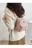Süßer kleiner Rucksack für Frauen / Mädchen - Umhängetasche aus PU-Leder Kawaii Fashion School