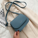Small Crossbody Bag for Women Solid Flap - Shoulder Designer Messenger Handbag Purse