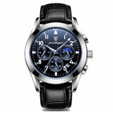 Edelstahluhr für Herren - Leuchtende Luxus-Armbanduhr mit wasserdichtem Quarz