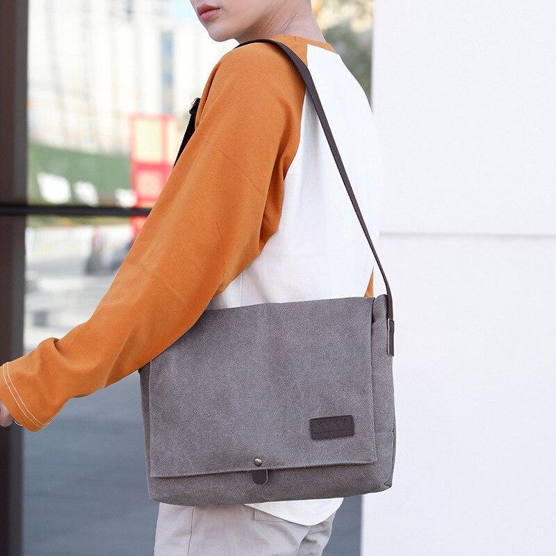 Canvas Crossbody Shoulder Messenger Bag for Men - Fashionable Casual F –