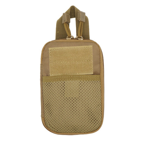 Military Tactical Net Bag Belt Pouch for Men - Waist Pack Small Pocket Running Travel Camping