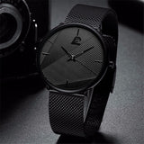 Minimalistisch horloge voor heren - Mode ultradun, eenvoudig zakelijk kwartshorloge