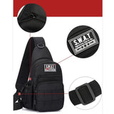 S.W.A.T. Camouflage Shoulder Crossbody Bag For Men - Chest School Sports Trip Messenger Backpack
