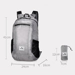 20L lichtgewicht opvouwbare rugzak unisex - waterdichte ultralichte buitentas reiswandelpakket