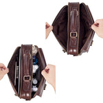 Umhängetasche für Herren – Rindsleder-Handtasche Reise-Schulter-Büro-Aktentasche