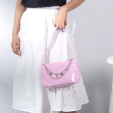 Women's Luxury Designer Handbag - Retro Ladies Shoulder Baguette Bag Nylon Purse