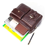 Umhängetasche für Herren – Rindsleder-Handtasche Reise-Schulter-Büro-Aktentasche