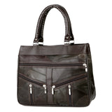 Lederhandtasche mit Griff oben für Damen - Designer-Schulter-Patchwork-Crossbody-Tasche