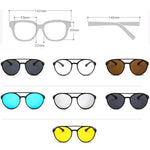 Classic Punk Sunglasses for Men - Designer Vintage Glasses UV400 Eyewear