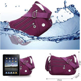 Multifunktionale Umhängetasche für Damen - Wasserdichte Messenger-Handtasche aus Oxford-Nylon