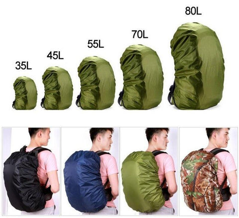 backpack rain cover 80 l MIL-TEC waterproof water resistant Lightweight up to litres Further fastening can be done with the draw cord and ties 80L Waterproof Backpack Rain Cover